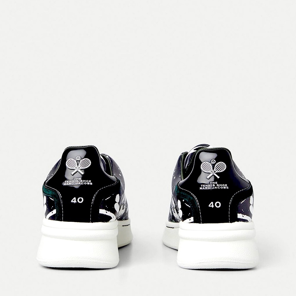 The Paint Splatter Tennis Sneakers in Black by Marc Jacobs - Excellent Condition - Picture 4 of 16